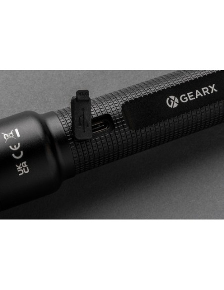 Linterna grande recargable USB Gear X RCS aluminio reciclado