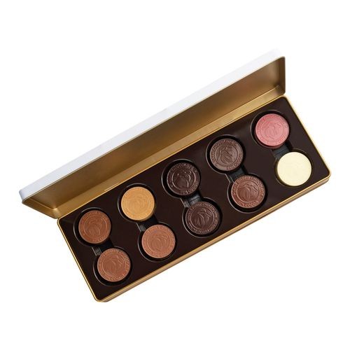 CAJA DE MEDALLAS DE chocolate EN LATA...