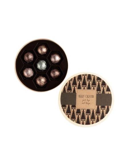 PRALINES SWEET SPHERE WOODEN BOX 7 PIEZAS