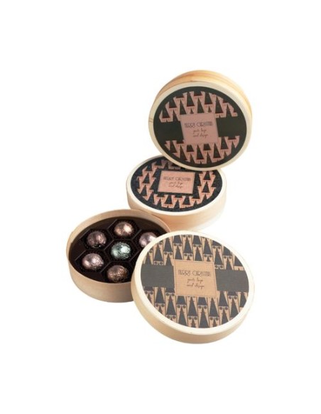 PRALINES SWEET SPHERE WOODEN BOX 7 PIEZAS