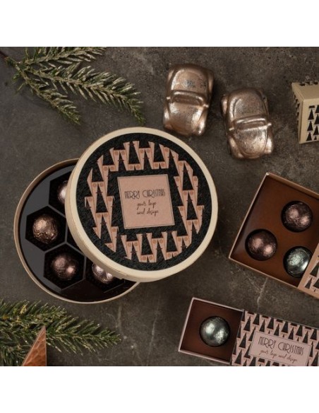 PRALINES SWEET SPHERE WOODEN BOX 7 PIEZAS