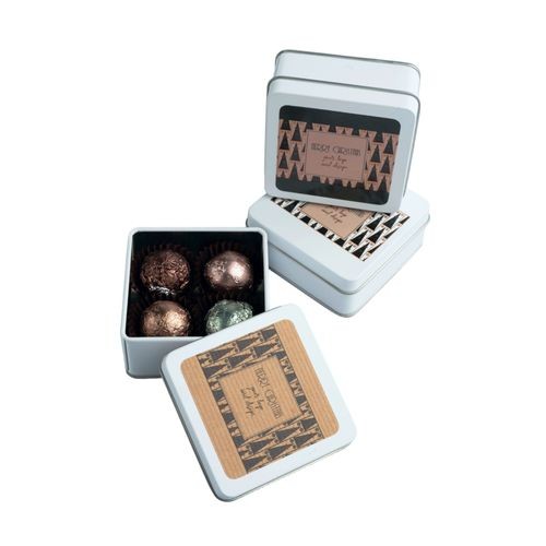 PRALINES SWEET SPHERE TIN 4 piezas