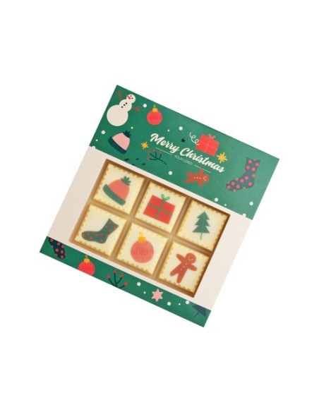 PRALINES con impresión CHOCOSTAMP 6 piezas