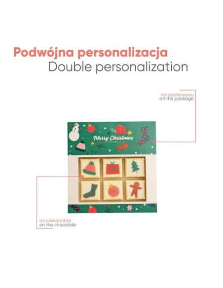 PRALINES con impresión CHOCOSTAMP 6 piezas