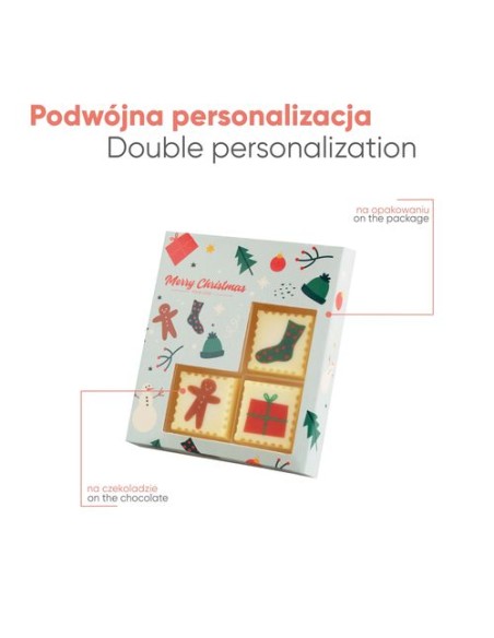 PRALINE con impresión CHOCOSTAMP 3 piezas