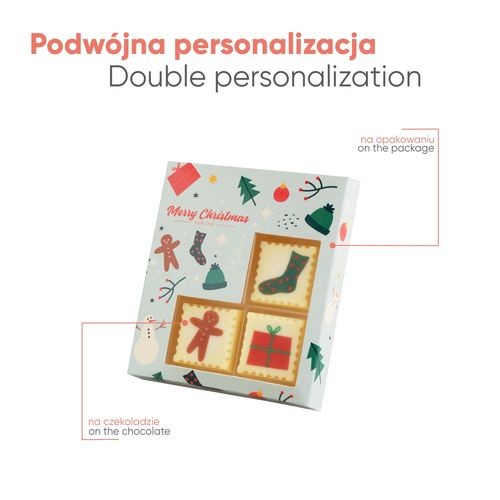 PRALINE con impresión CHOCOSTAMP 3...