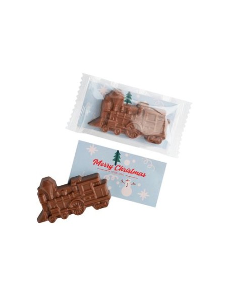 TARJETA PUBLICITARIA  chocolate EXPRESS DE NAVIDAD