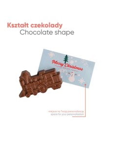 TARJETA PUBLICITARIA  chocolate EXPRESS DE NAVIDAD 2