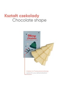 TARJETA PUBLICITARIA  ARBOL DE Navidad de chocolate 2