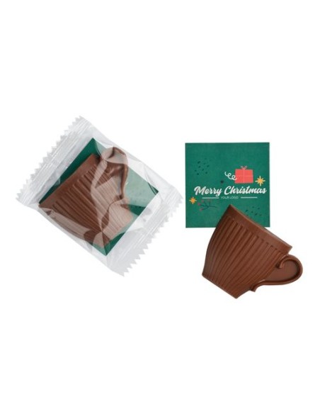TARJETA PUBLICITARIA  TAZA DE chocolate