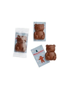 TARJETA PUBLICITARIA caramelos  OSOS EN chocolate