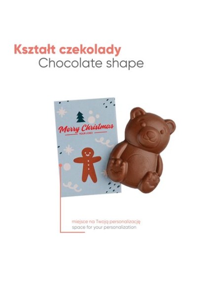 TARJETA PUBLICITARIA caramelos  OSOS EN chocolate