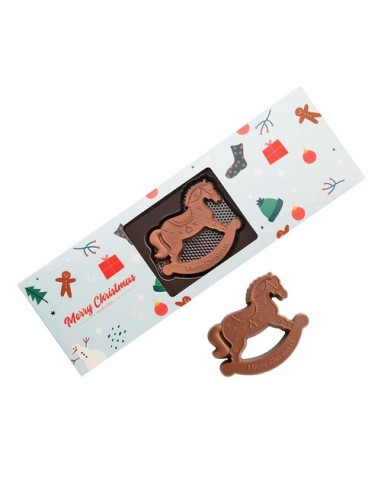 3 piezas DE MINI chocolates DE CABALLO MECEDOR