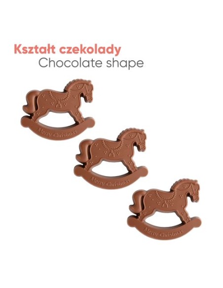 3 piezas DE MINI chocolates DE CABALLO MECEDOR