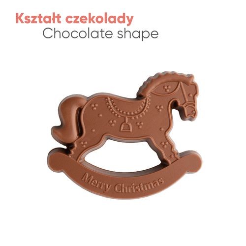 CABALLO MECEDOR FORMA DE  chocolate