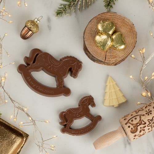 CABALLO MECEDOR FORMA DE  chocolate
