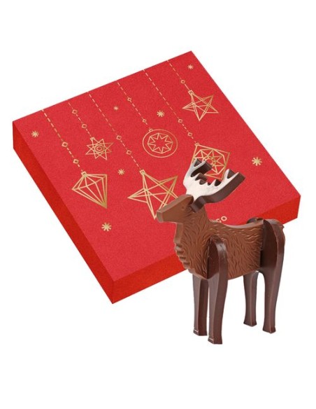 CAJA ROMPECABEZAS DE RENO DE chocolate