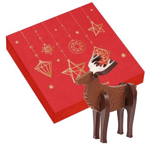 CAJA ROMPECABEZAS DE RENO DE chocolate