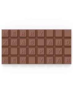 CHOCO TEXTO 4 LÍNEAS EN SOBRE APARTE XMAS 2