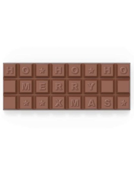 CHOCO TEXT 3 LINEAS EN SOBRE SEPARATE XMAS