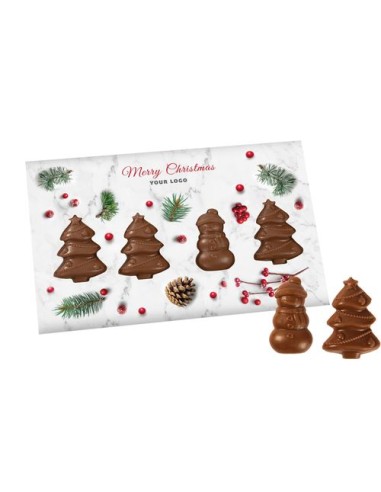 TARJETA DE NAVIDAD CON ÁRBOLES