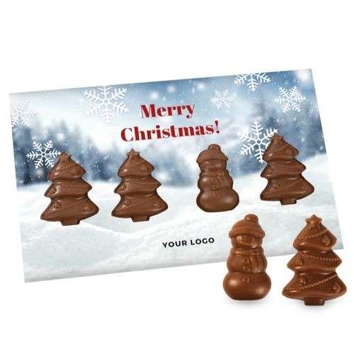 TARJETA DE NAVIDAD CON ÁRBOLES