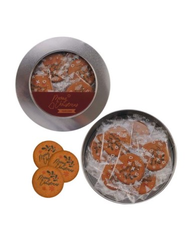 GALLETAS PROMOCIONALES lata MÉTALLIQUE con LOGO...