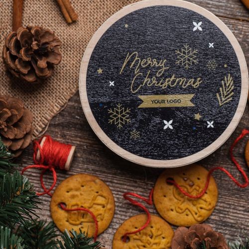 GALLETAS PROMOCIONALES BOLAS DE NAVIDAD