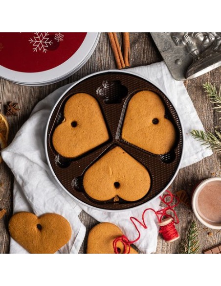 GALLETAS PROMOCIONALES CORAZONES ESPECIADOS PARA EL ÁRBOL