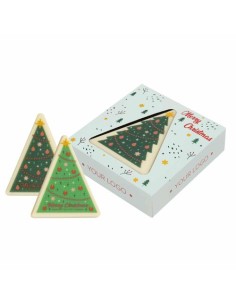 UN chocolate relleno con impresión CHOCO TRIANGLE