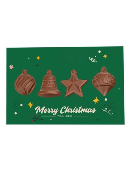 CAJA DE BOLAS DE chocolate CON TARJETA DE FELICITACIÓN