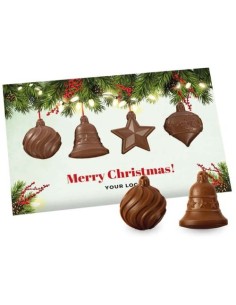 CAJA DE BOLAS DE chocolate CON TARJETA DE FELICITACIÓN 2
