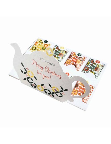 Calendario de adviento con té