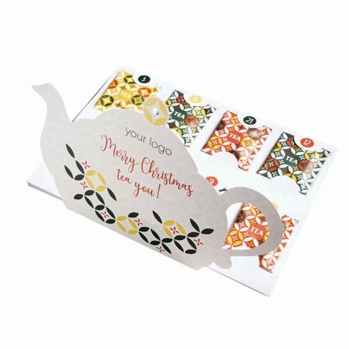 Calendario de adviento con té