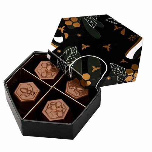 chocolates praliné HONEYBEE 4 piezas