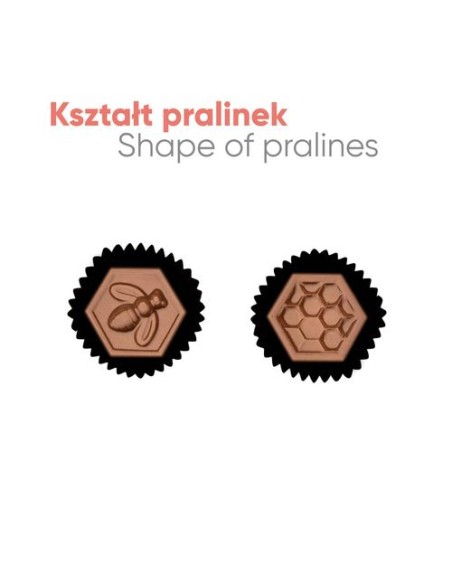 chocolates praliné HONEYBEE 4 piezas