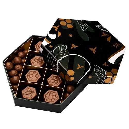 chocolates PRALINES HONEYBEE 8 piezas