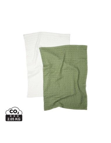 VINGA Paño con estampado de gofres Cromer 2 pcs