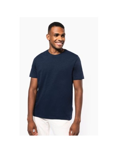 Camiseta Slub ecorresponsable cuello redondo y...