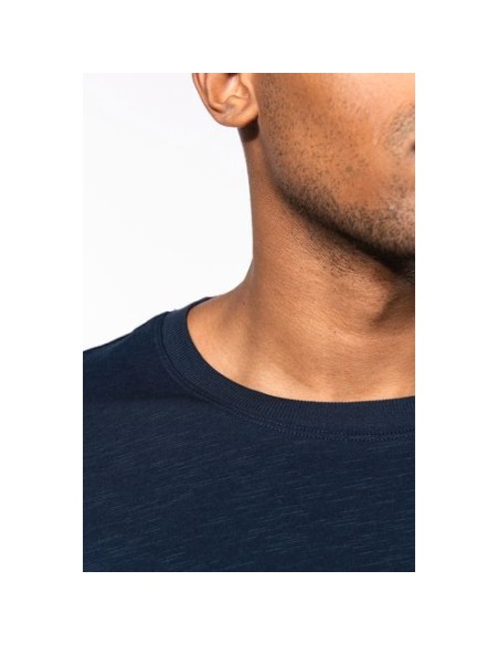 Camiseta Slub ecorresponsable cuello redondo y manga corta