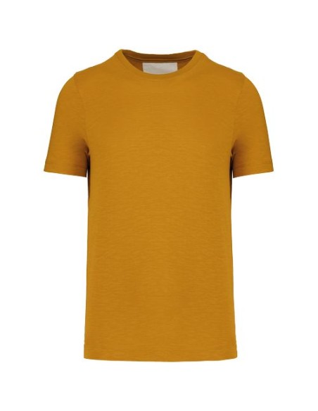 Camiseta Slub ecorresponsable cuello redondo y manga corta