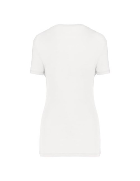 Camiseta lyocell Tencel cuello de pico manga corta