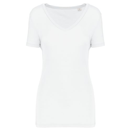 Camiseta lyocell Tencel cuello de...