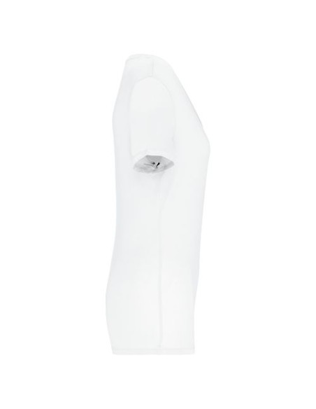 Camiseta lyocell Tencel cuello de pico manga corta