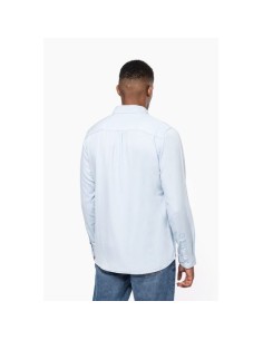 Camisa de algodón sarga efecto lavado hombre 2