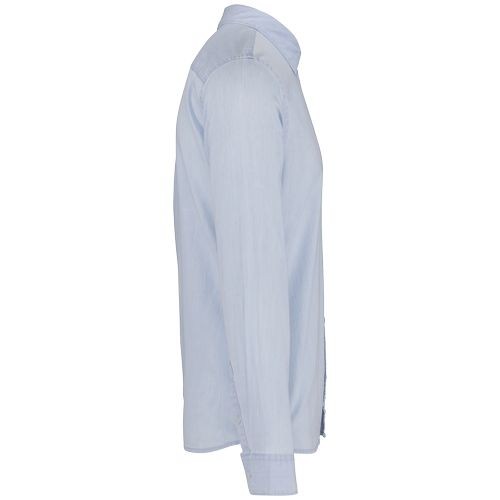 Camisa de algodón sarga efecto lavado...