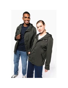 Chaqueta ecorresponsable con capucha unisex