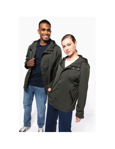 Chaqueta ecorresponsable con capucha unisex