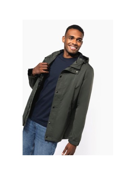 Chaqueta ecorresponsable con capucha unisex