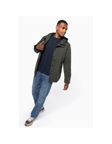 Chaqueta ecorresponsable con capucha unisex